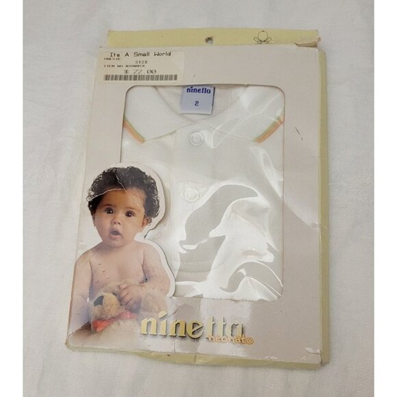 NEW Baby Ninetta Neonato sz 3 month Italy Open Box body shirt one piece MSRP $22 - Picture 1 of 5